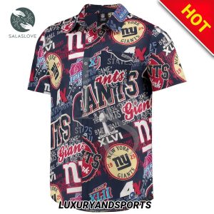 New York Giants Super Bowl Hawaiian Shirt