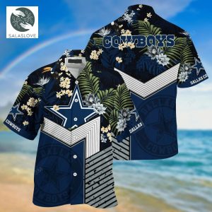 NFL Dallas Cowboys Tropical Pattern 3D Hawaiian Shirt