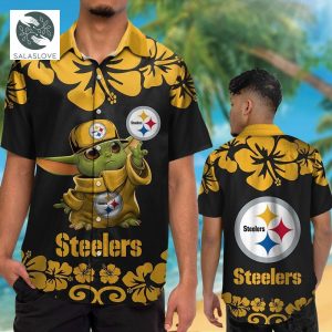 NFL Pittsburgh Steelers Baby Yoda Star War 3D Hawaiian Shirt