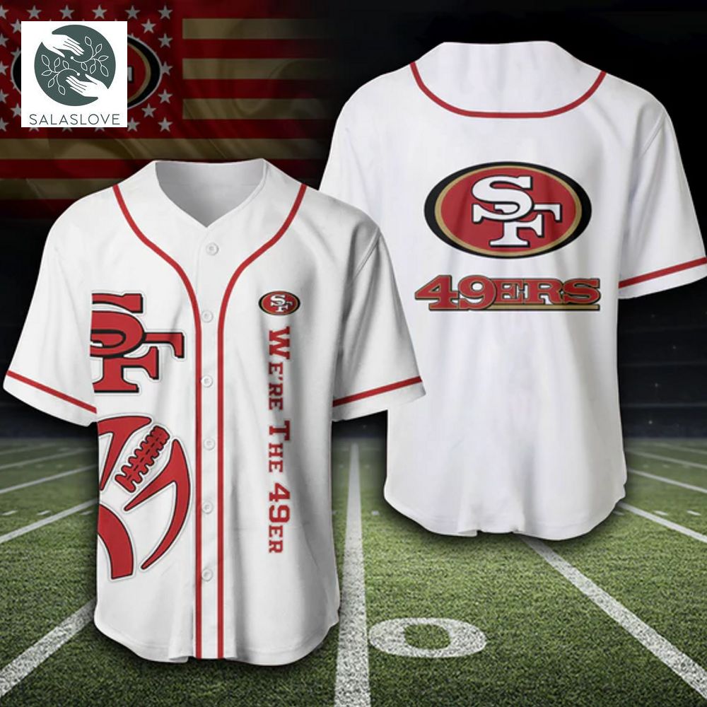 NFL San Francisco 49ers 3D Baseball Jersey shirt