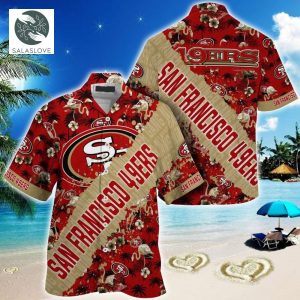 NFL San Francisco 49ers Tropical Patterns 3D Hawaiian Shirt