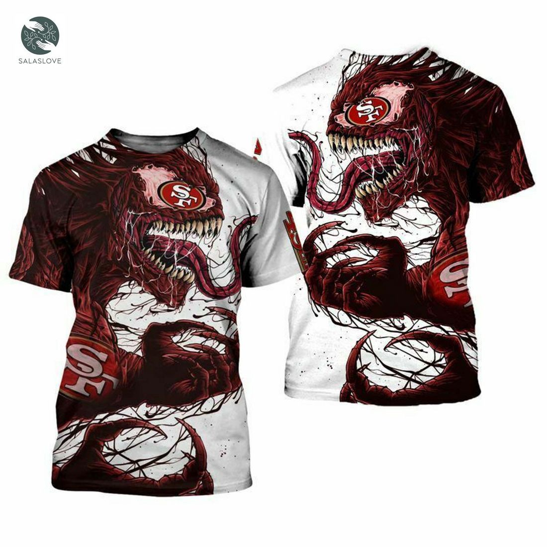 NFL San Francisco 49ers Venom 3D Unisex T-Shirt