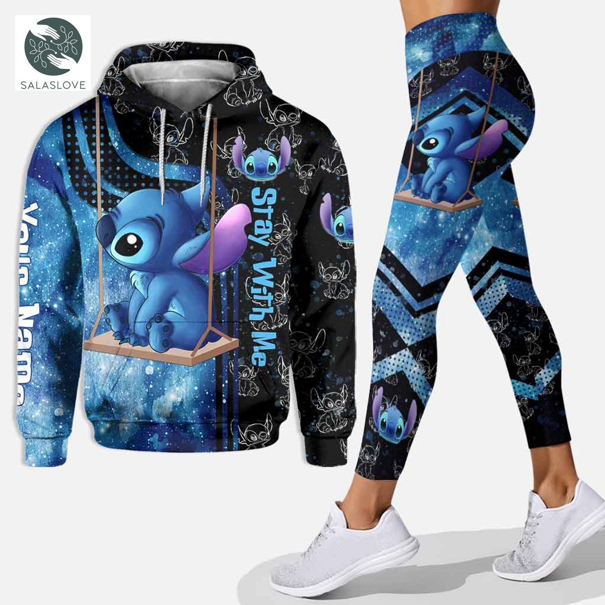 Stay With Me Stitch Personalized Hoodie And Leggings