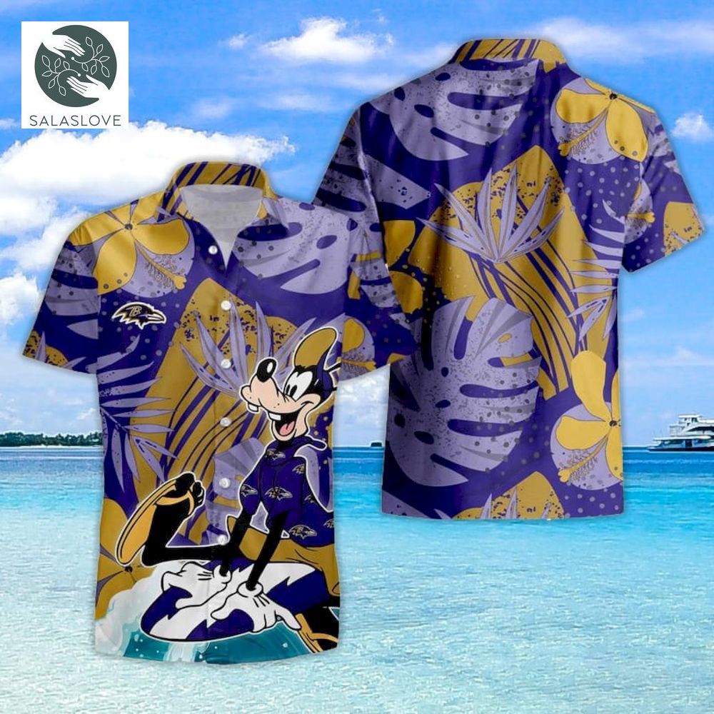 Baltimore Ravens Goofy Hawaiian Shirt