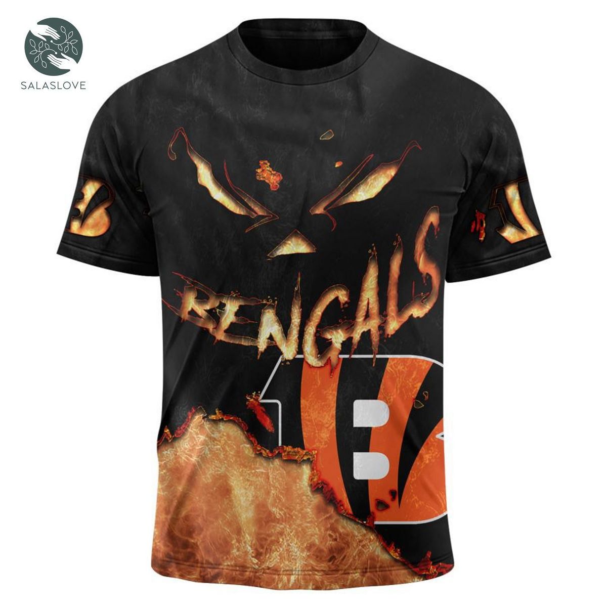 Cincinnati Bengals T-shirt 3D devil eyes gift for fans