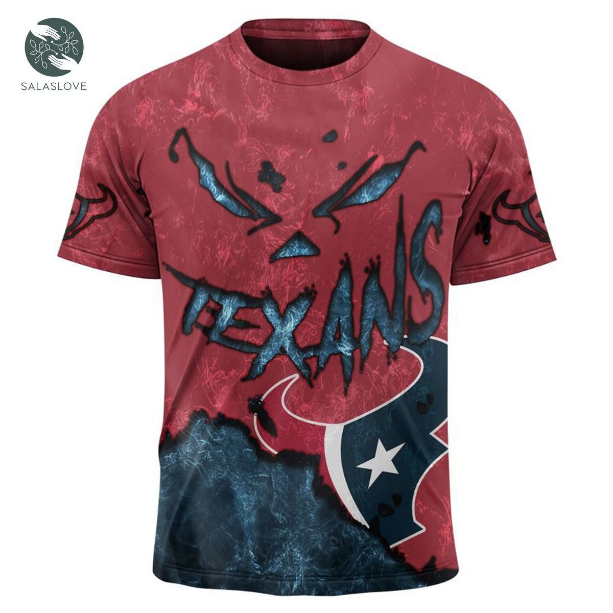 Houston Texans T-shirt 3D devil eyes gift for fans