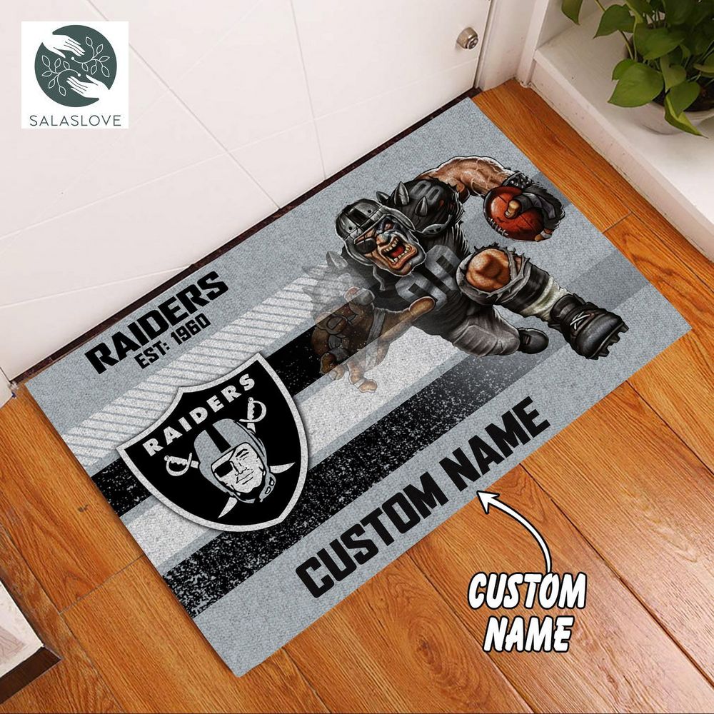 Las Vegas Raiders Custom Name Best Funny Luxury Doormat

