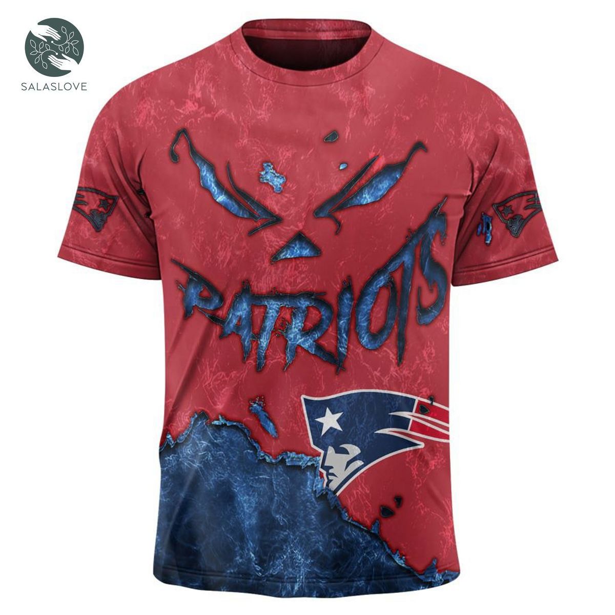 New England Patriots T-shirt 3D devil eyes gift for fans