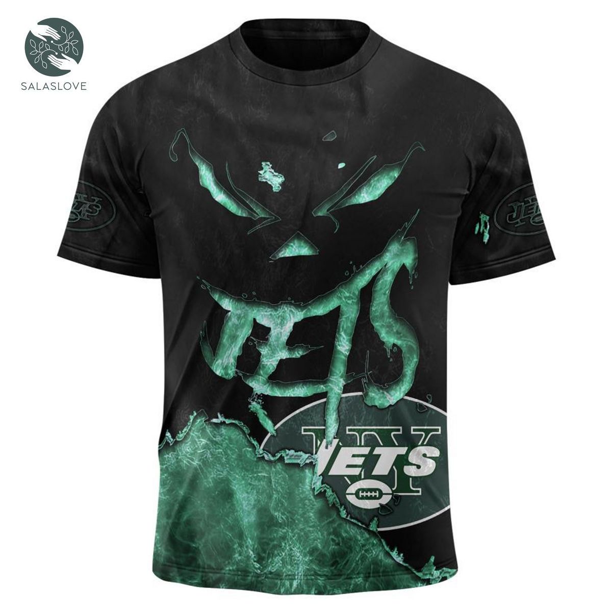 New York Jets T-shirt 3D devil eyes gift for fans