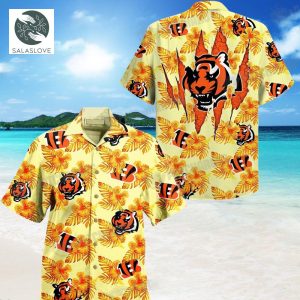 NFL Cincinnati Bengals Habicus Yellow Hawaiian Shirt