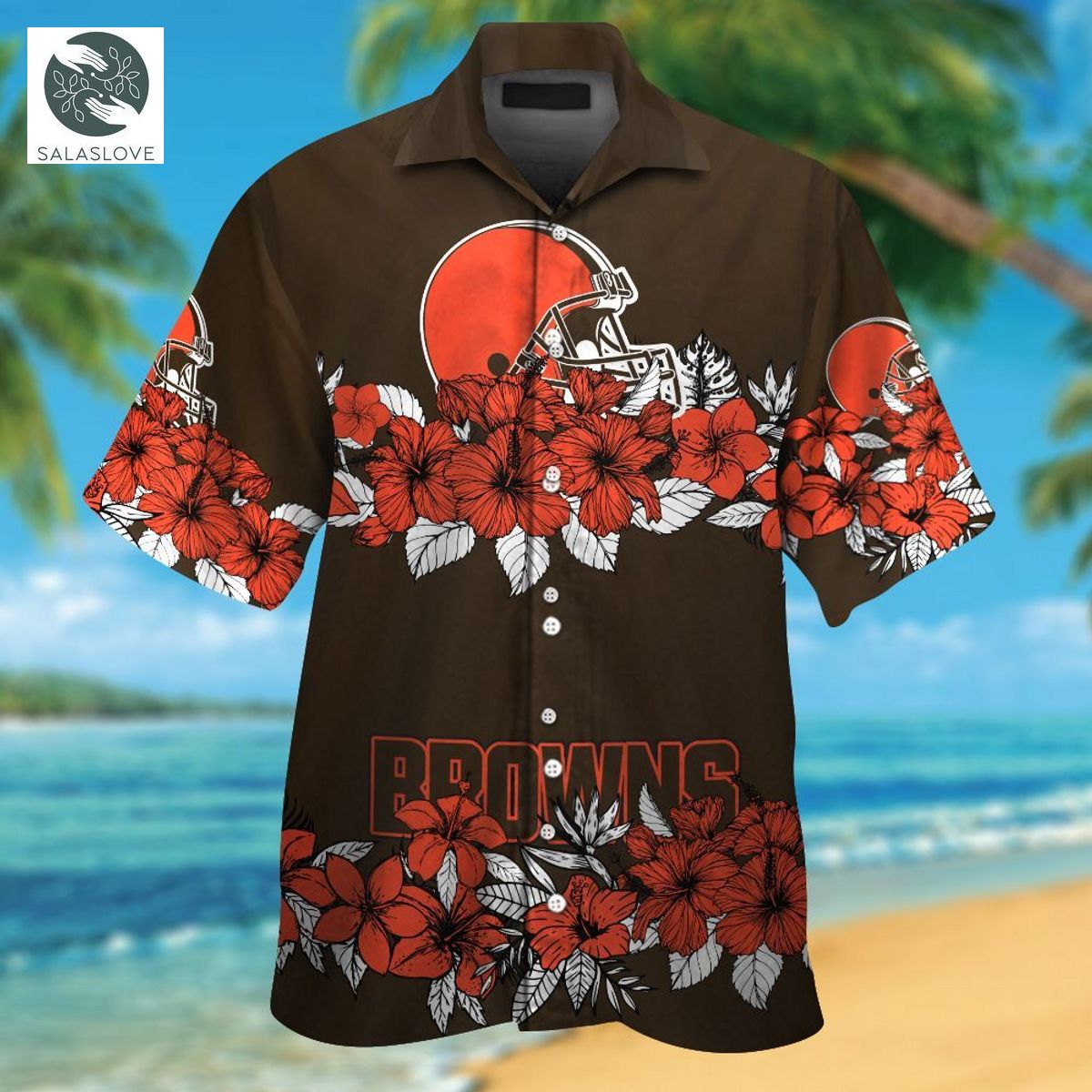 NFL Cleveland Browns Tropical Aloha Hawaiian Shirts