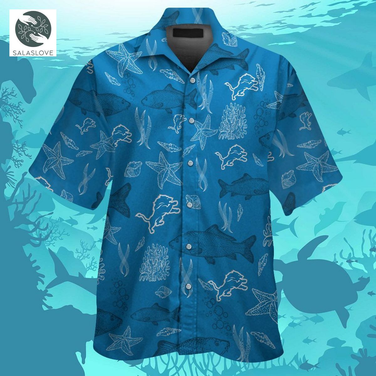 NFL Detroit Lions Tropical Aloha Hawaiian Shirts