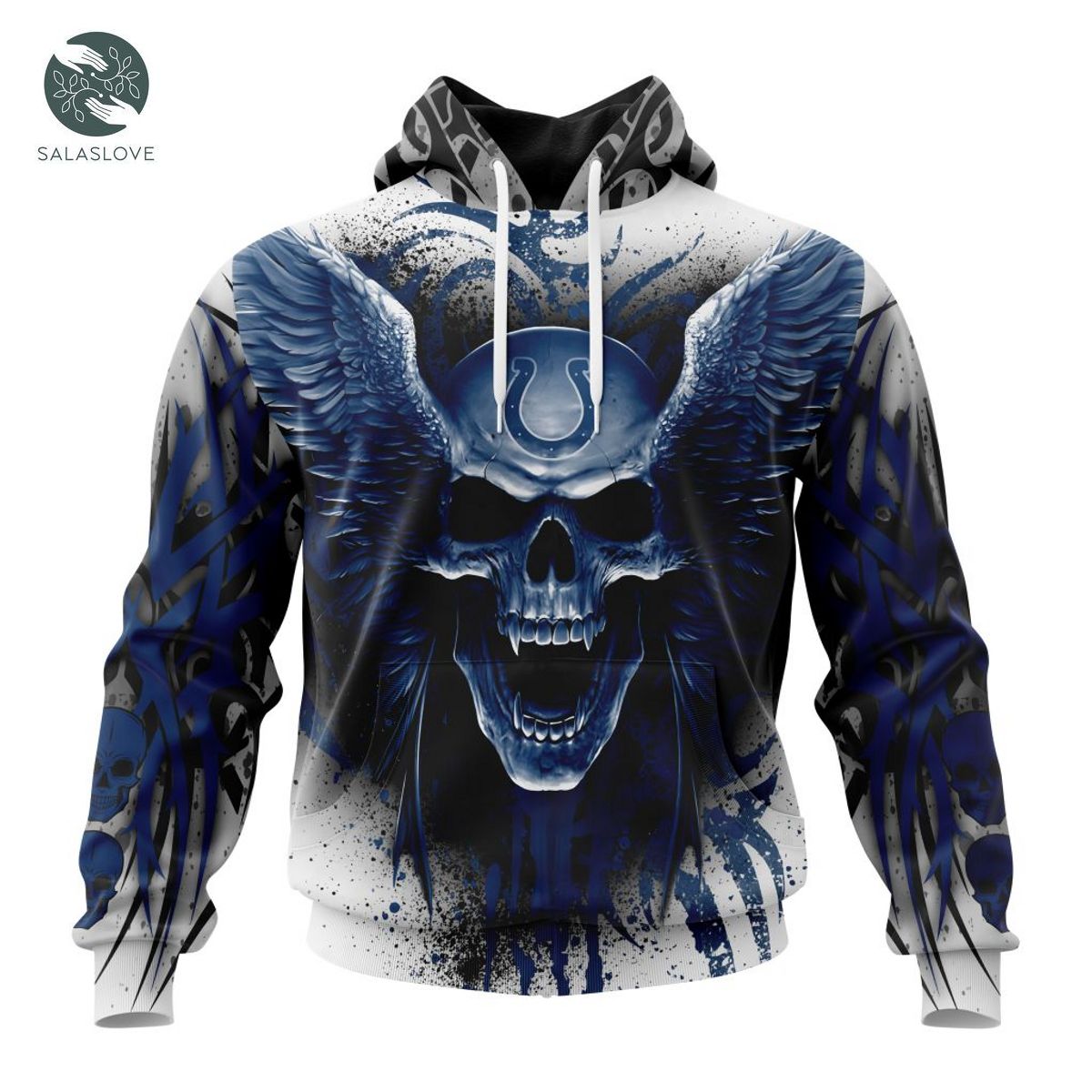 NFL Indianapolis Colts Special Kits With Skull Art Hoodie