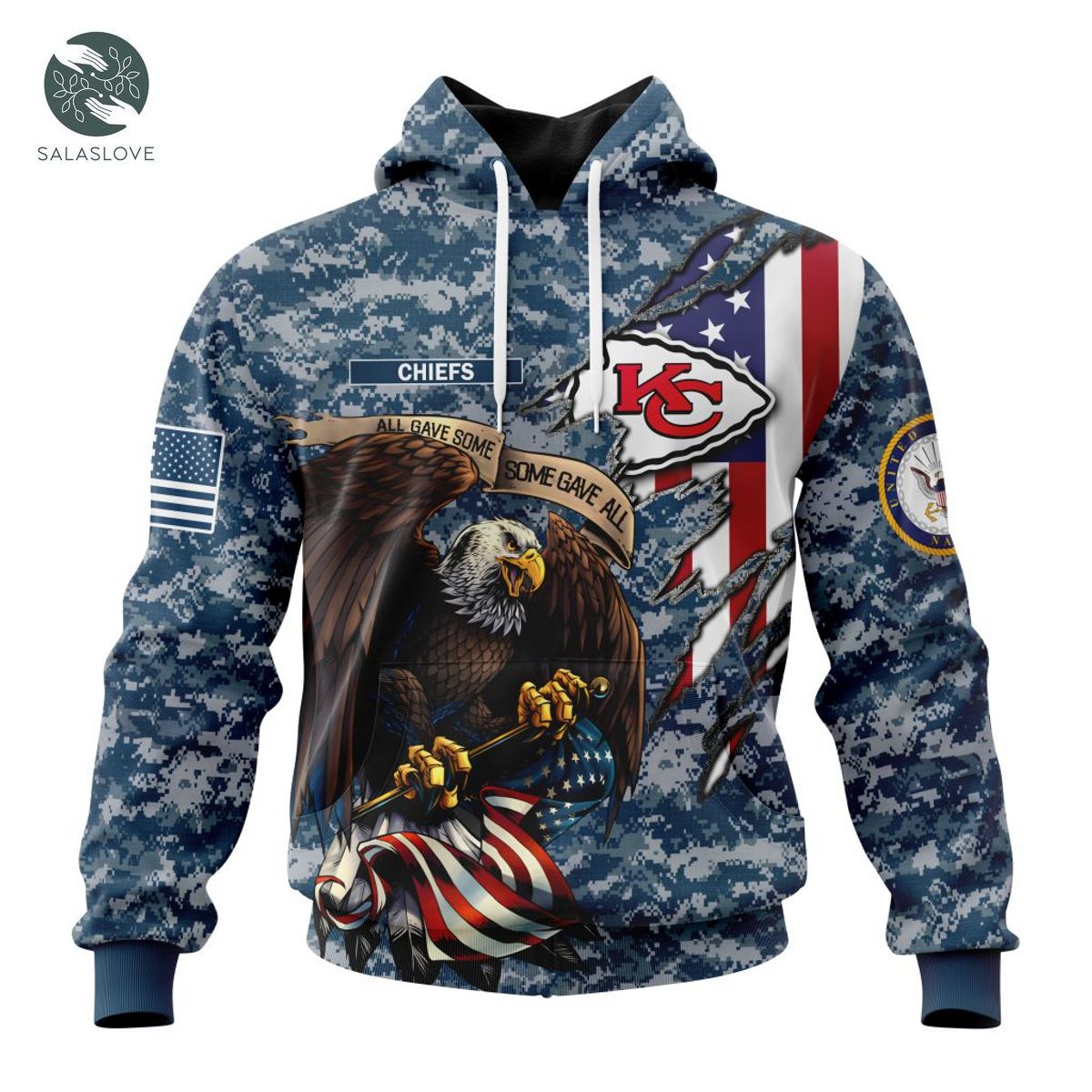 NFL Kansas City Chiefs - Honor US Navy Veterans Hoodie