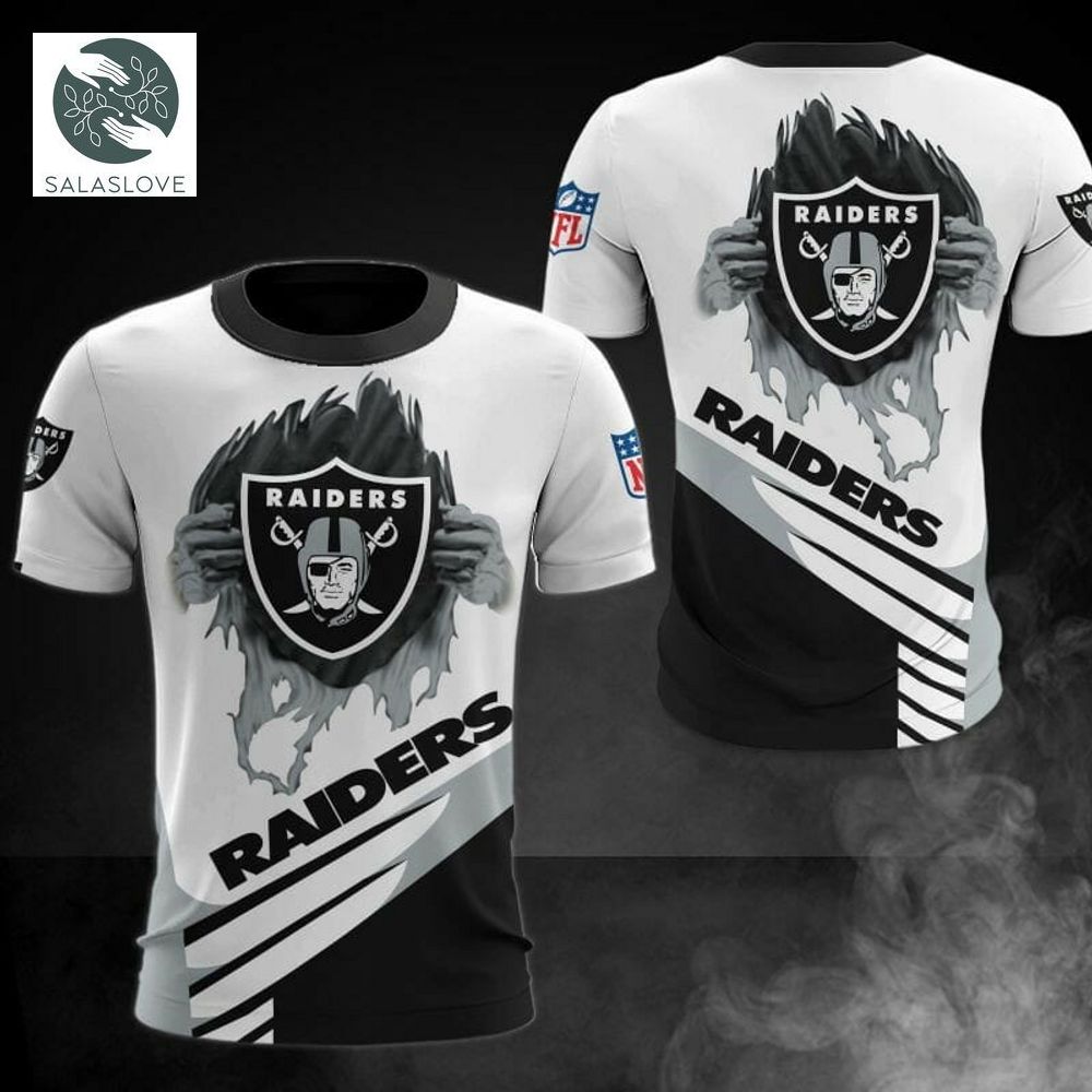 NFL Las Vegas Raiders White Black T-Shirt
