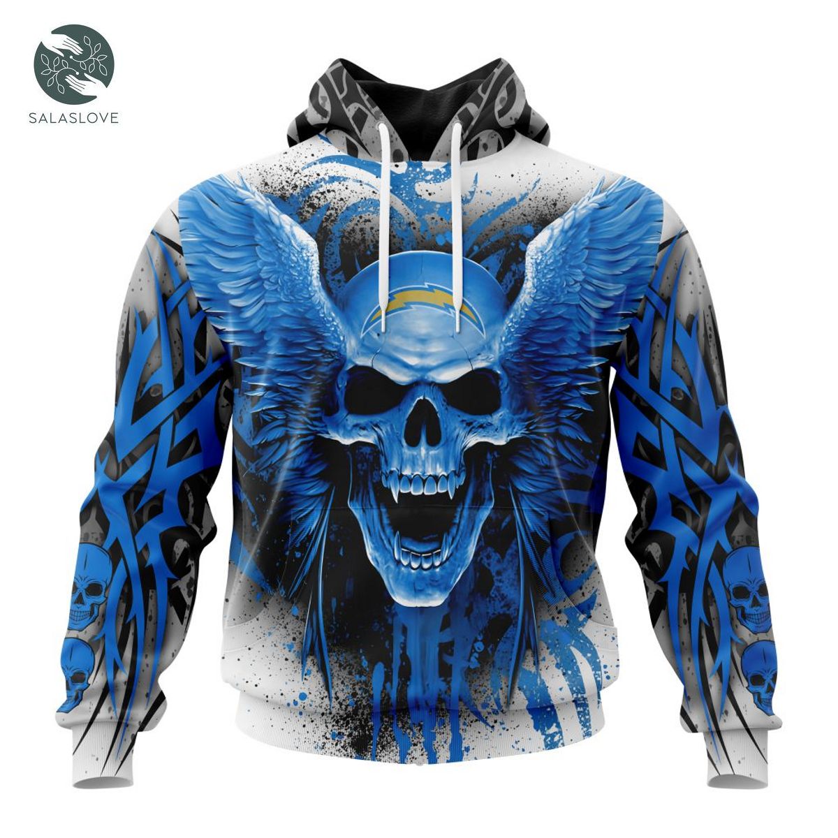 NFL Los Angeles Chargers Special Kits With Skull Art Hoodie