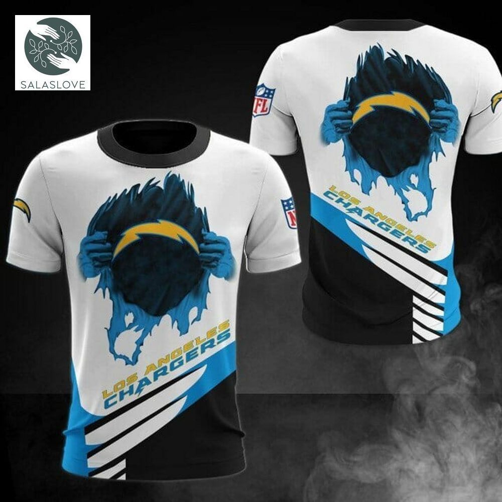 NFL Los Angeles Chargers White Blue T-Shirt

