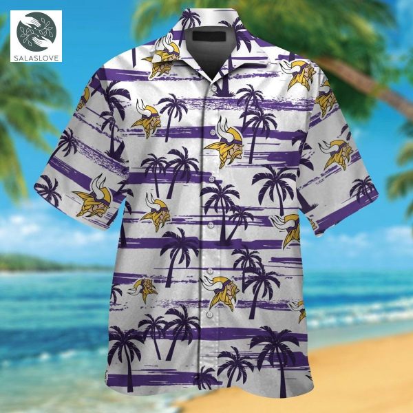 NFL Minnesota Vikings Tropical Aloha Hawaiian Shirts
