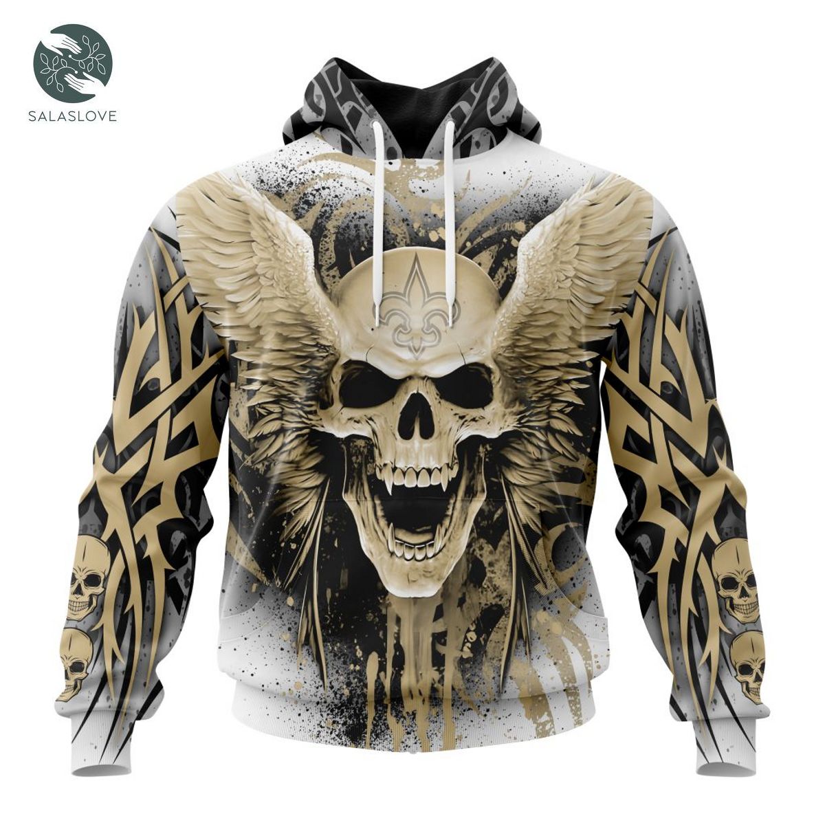 NFL New Orleans Saints Special Kits With Skull Art Hoodie