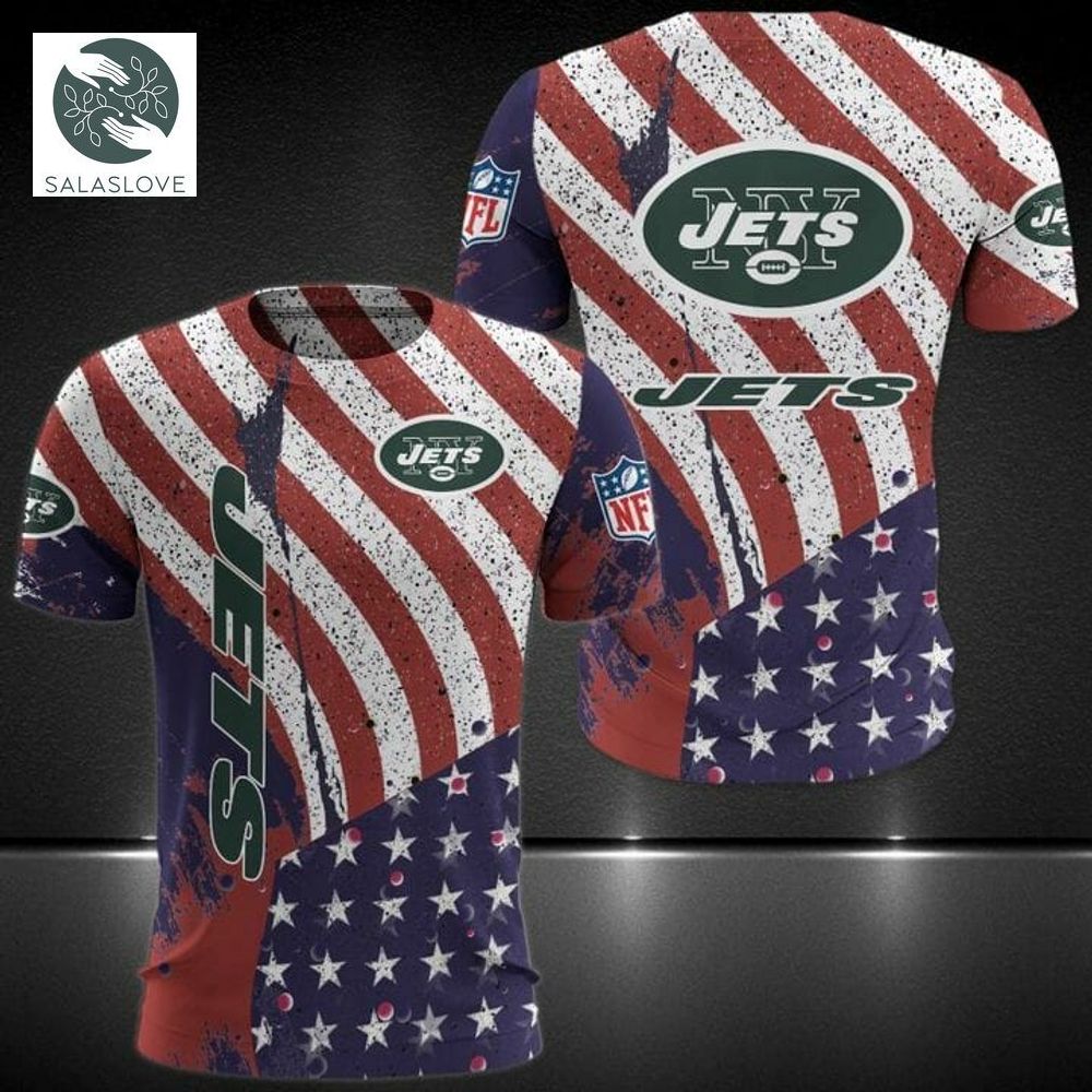  NFL New York Jets American Flag T-Shirt

