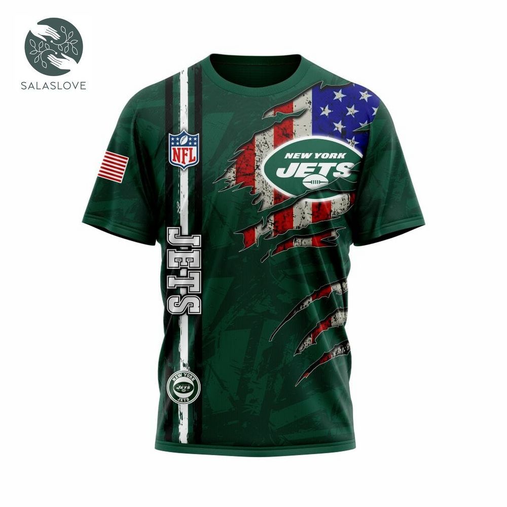 NFL New York Jets Custom Name Number Green T-Shirt


