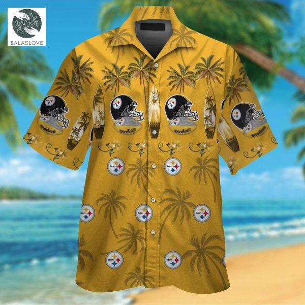 NFL Pittsburgh Steelers Tropical Aloha Hawaiian Shirts