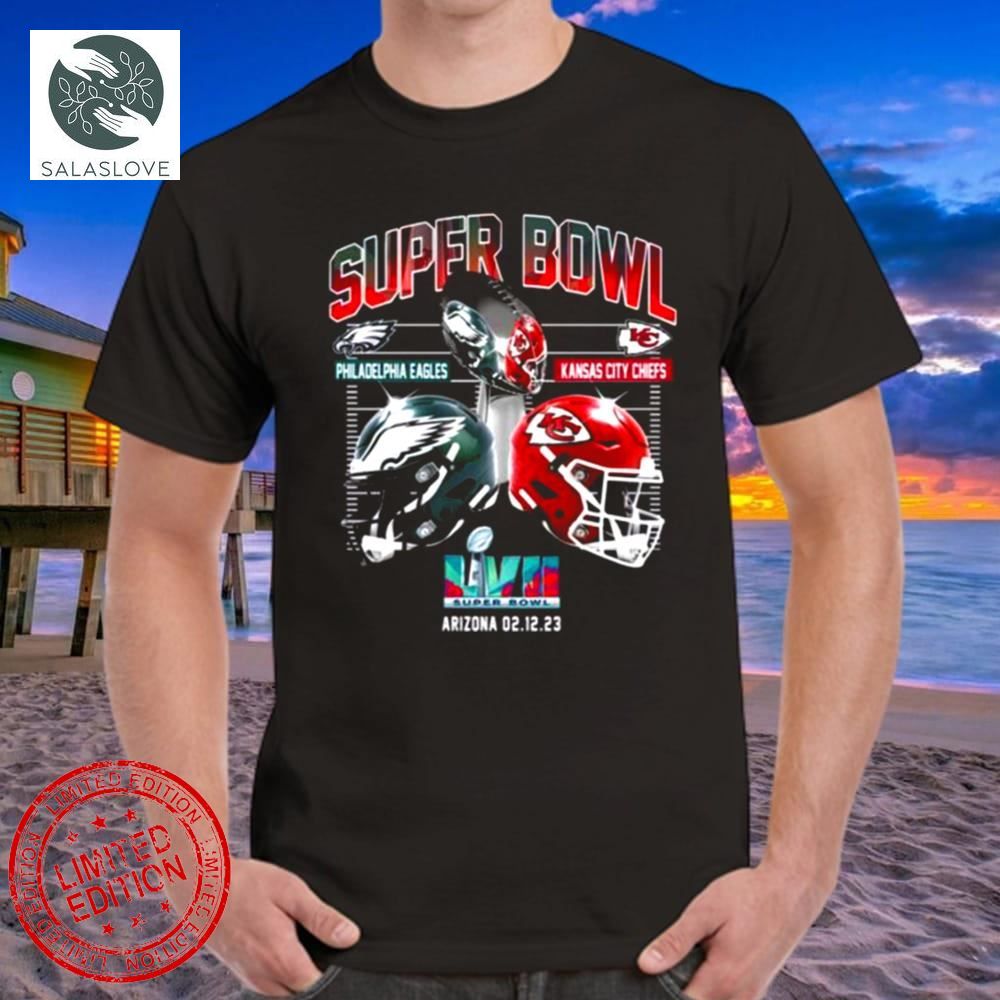 NFL Super Bowl 2023 Philadelphia Eagles And Kansas City Chiefs Shirt

