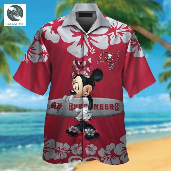 NFL Tampa Bay Buccaneers & Minnie Mouse Aloha Hawaiian Shirts