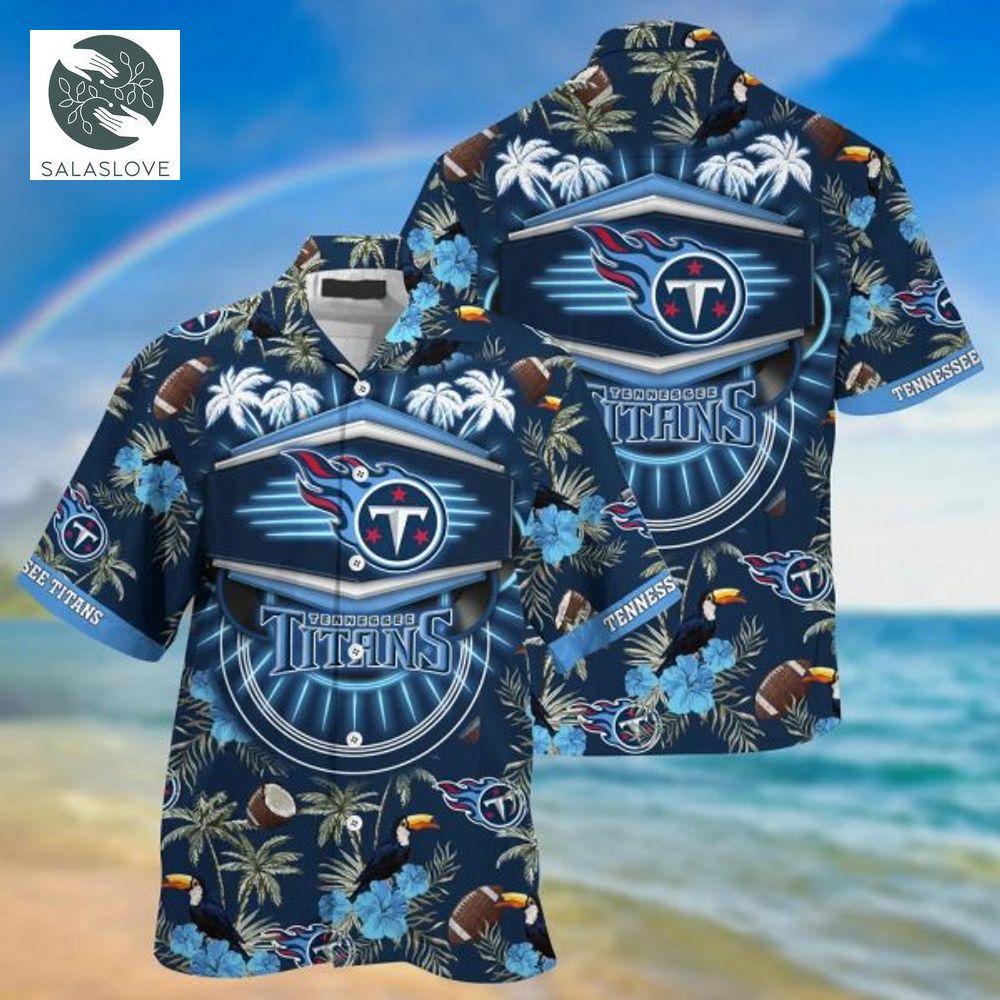 NFL Tennessee Titans Coconut Navy Blue Hawaiian Shirt


