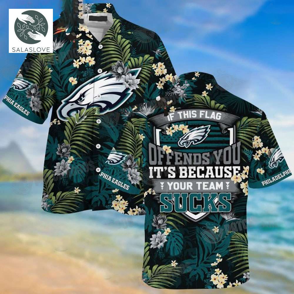 Philadelphia Eagles NFL Tropical Patterns Hawaiian Shirt


