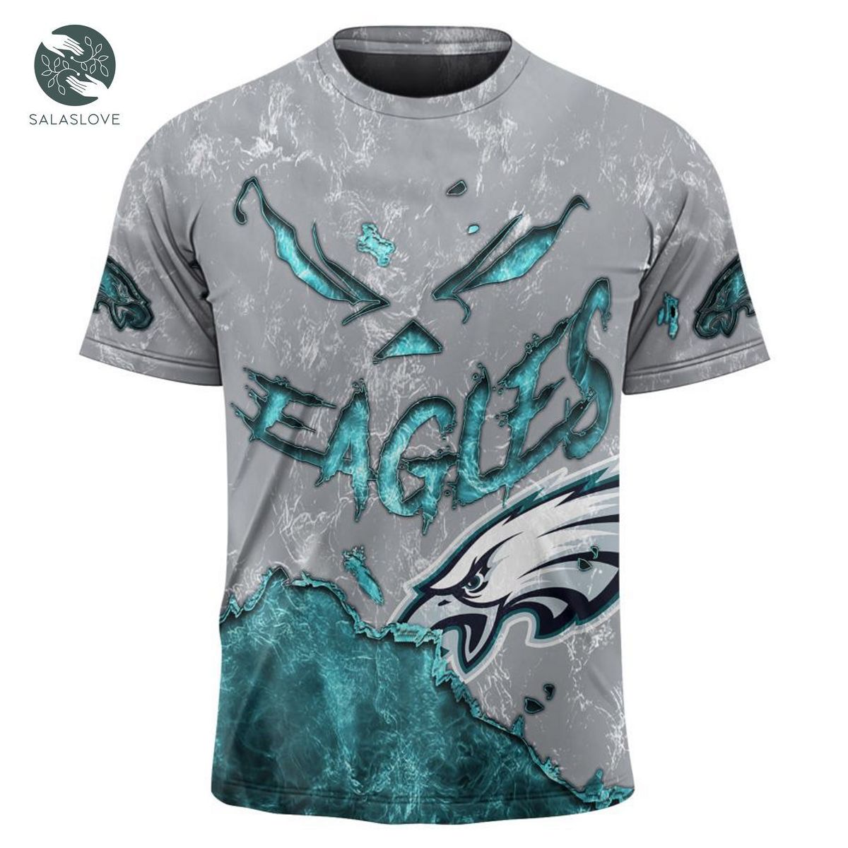 Philadelphia Eagles T-shirt 3D devil eyes gift for fans