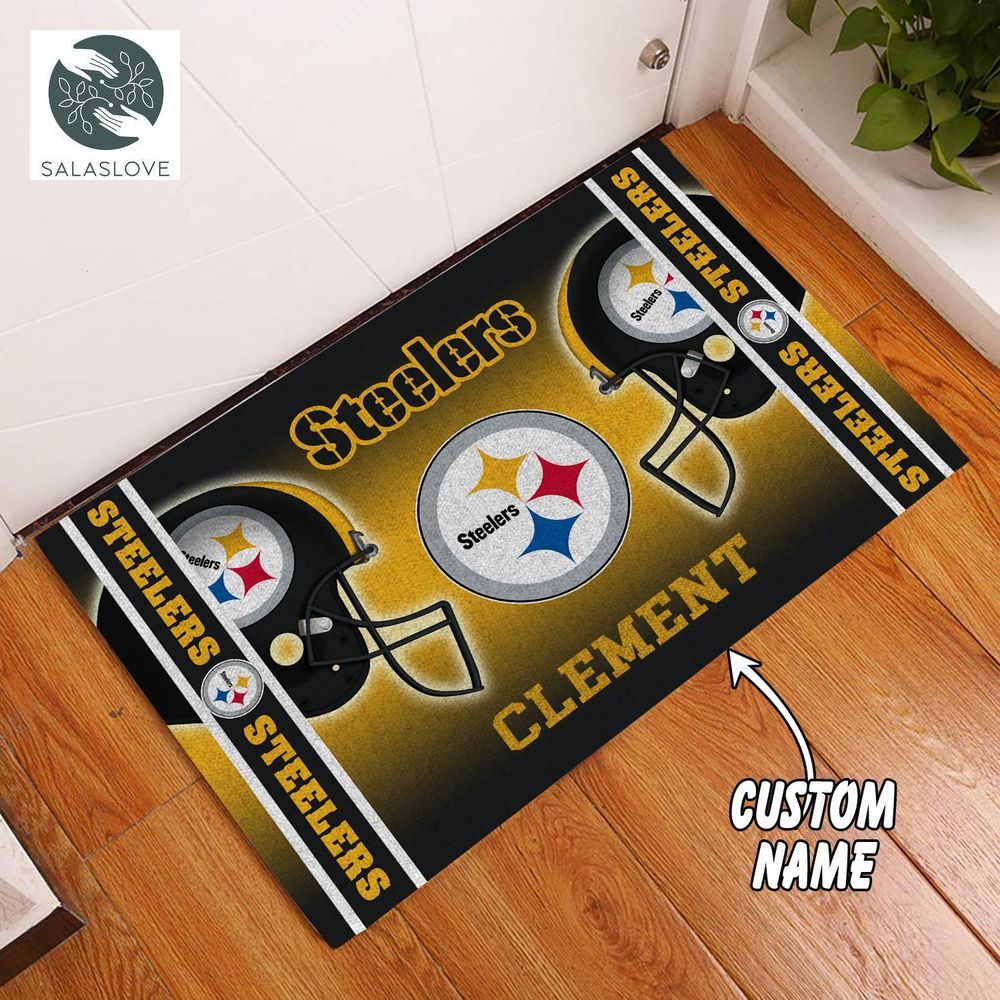 Pittsburgh Steelers Custom Name Best Funny Luxury Doormat


