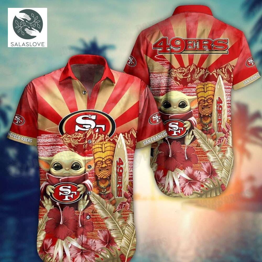 Retro 49ers Baby Yoda NFL Hawaiian Shirt


