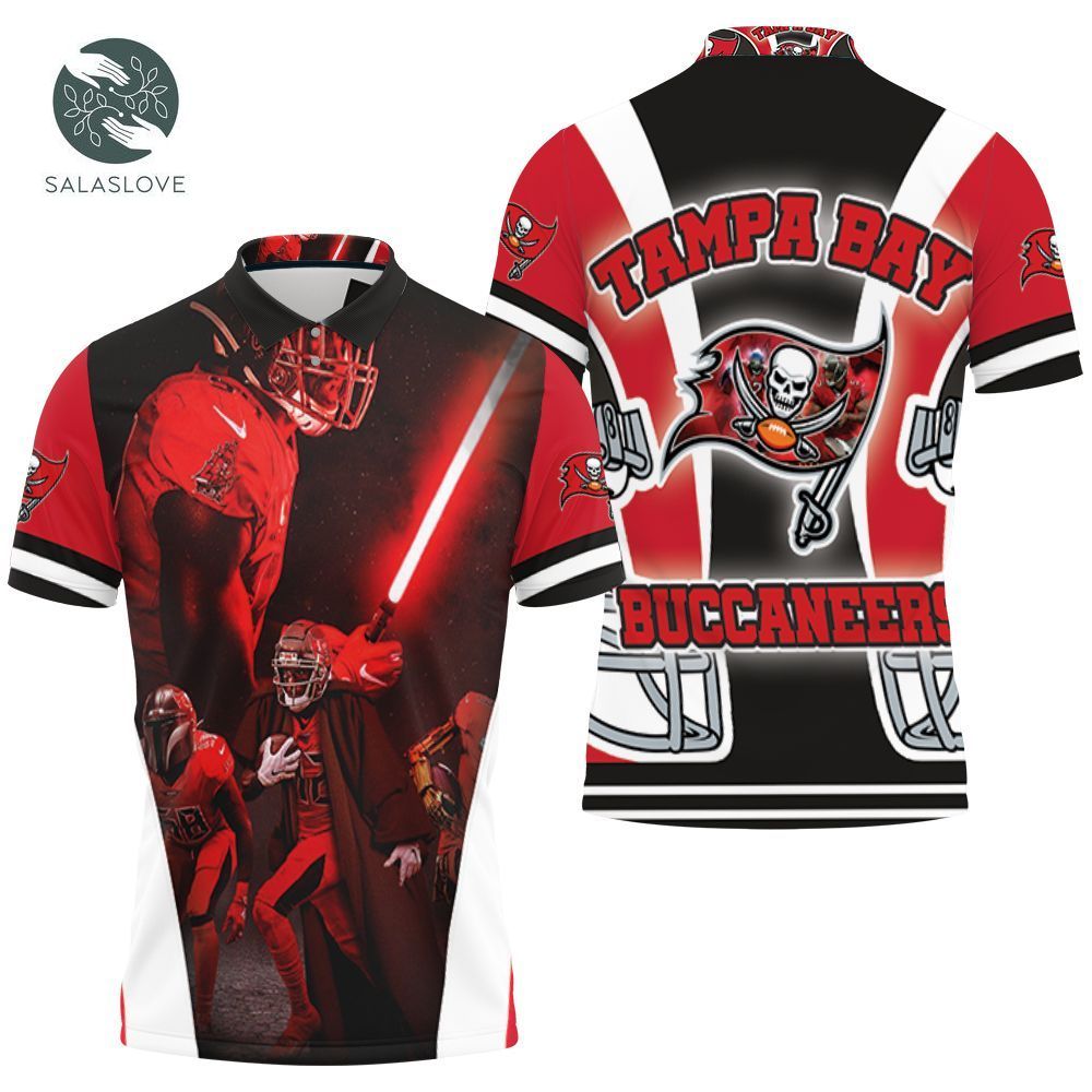 Tampa Bay Buccaneers Nfl Jedi Lightsaber Polo Shirt