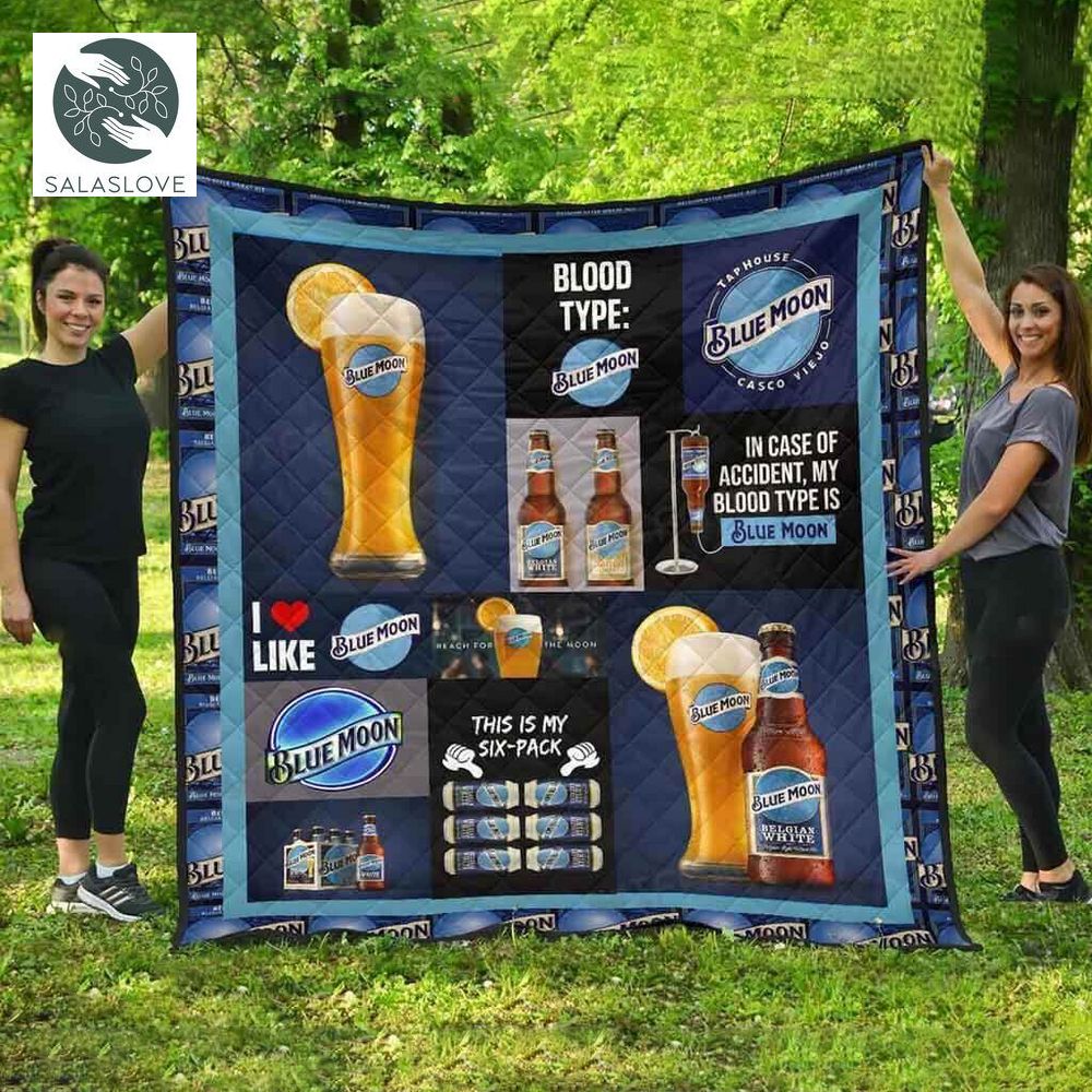 Blue Moon Beer Blanket Six-Pack Blood Type Beer Lovers

