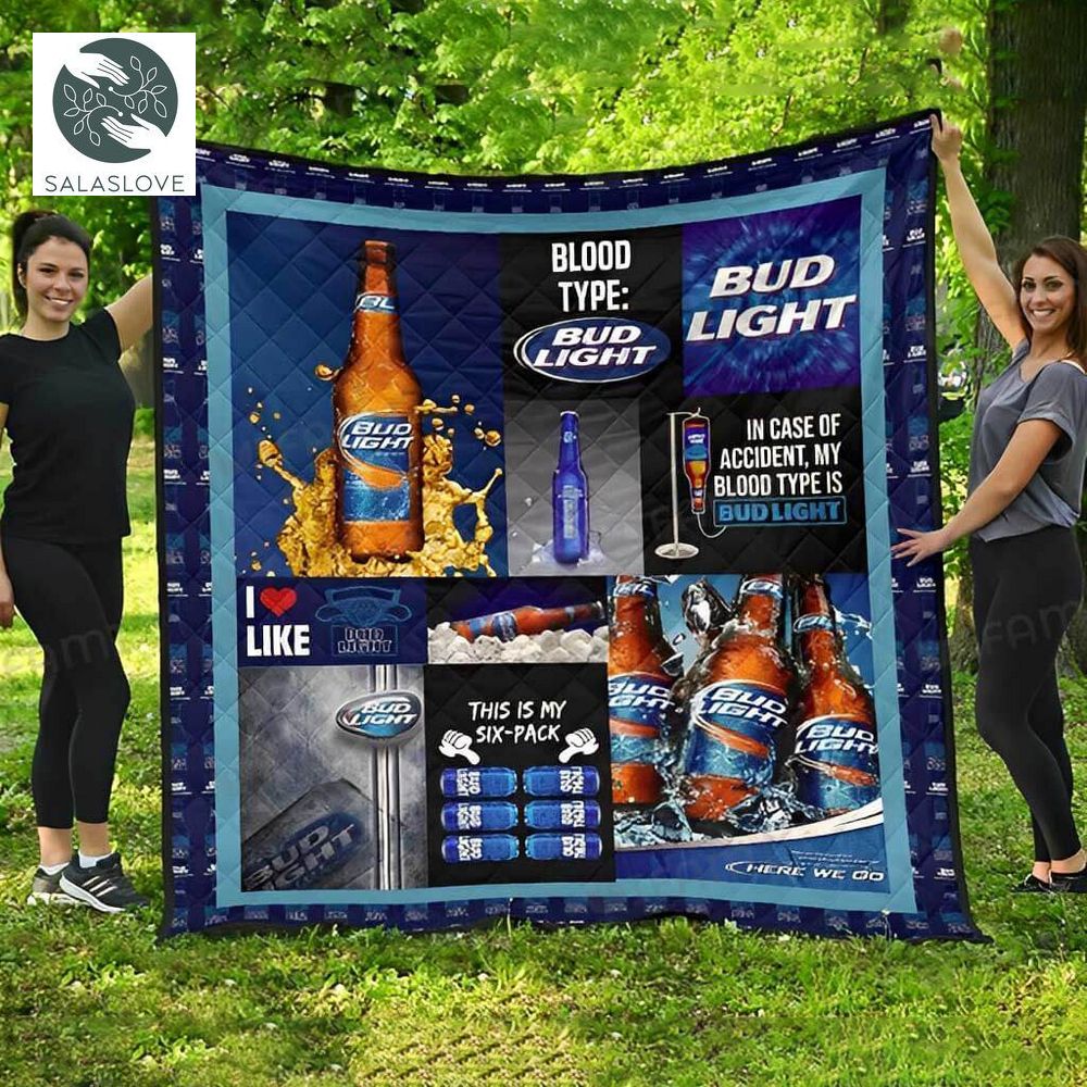  Bud Light Blanket Six-Pack Blood Type Beer Lovers

