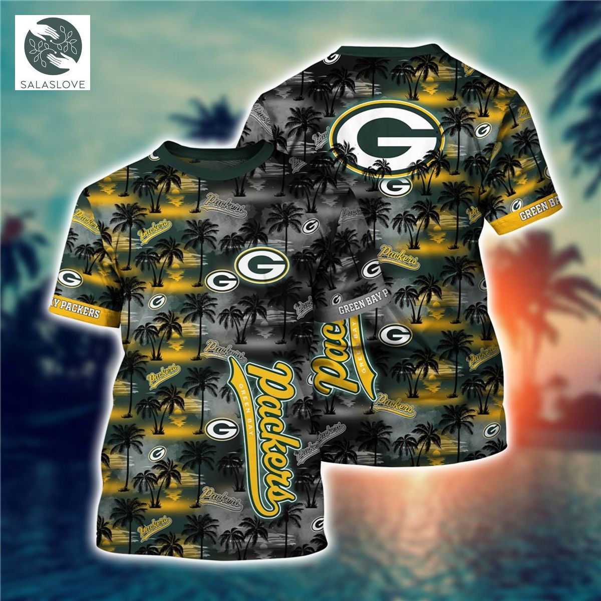Green Bay Packers T-shirt flower gift for summer