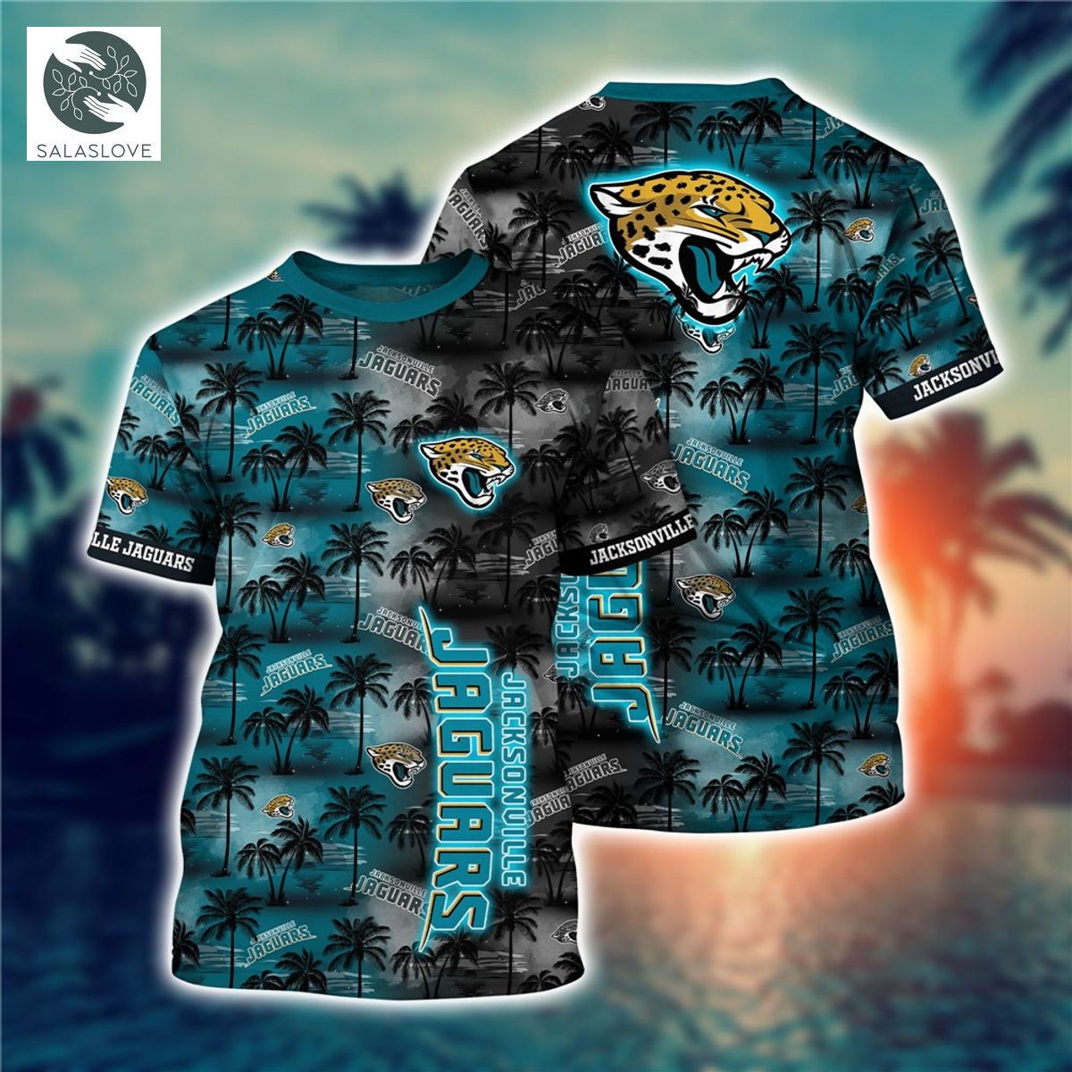 Jacksonville Jaguars T-shirt flower gift for summer
