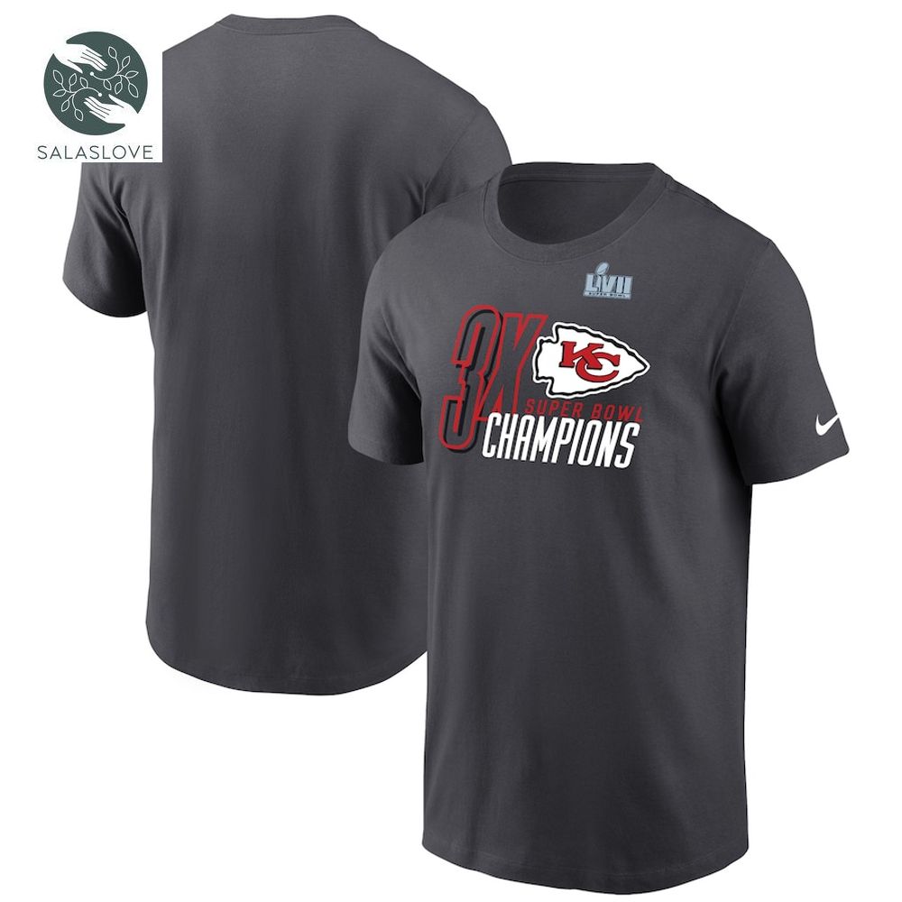 Kansas City Chiefs Nike Three-Time Super Bowl Champions T-Shirt
