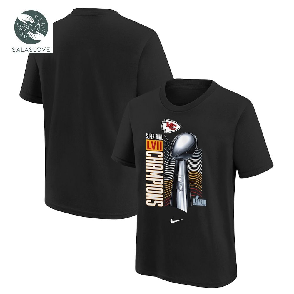Kansas City Chiefs Nike Youth Super Bowl LVII Champions Lombardi T-Shirt

