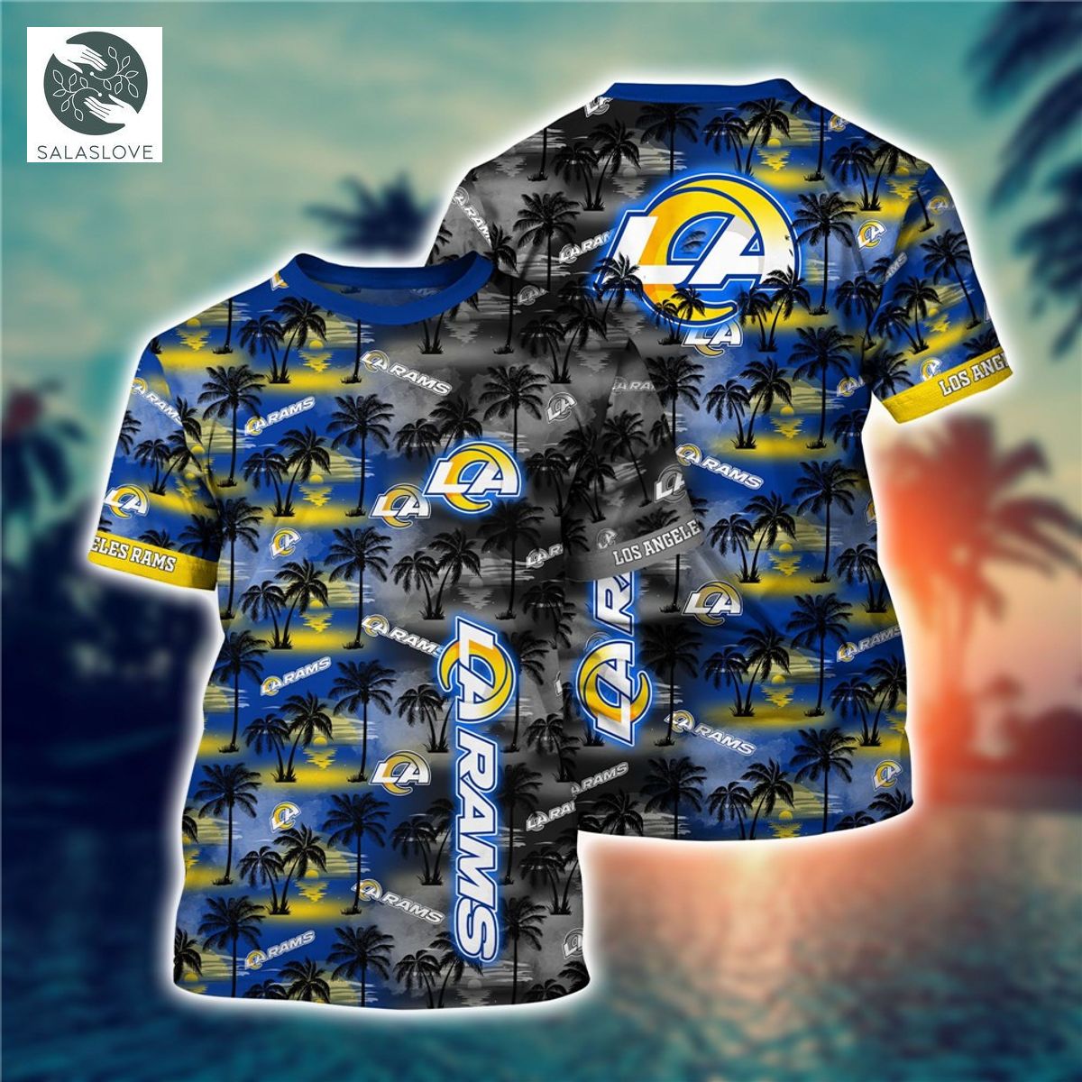 Los Angeles Rams T-shirt flower gift for summer