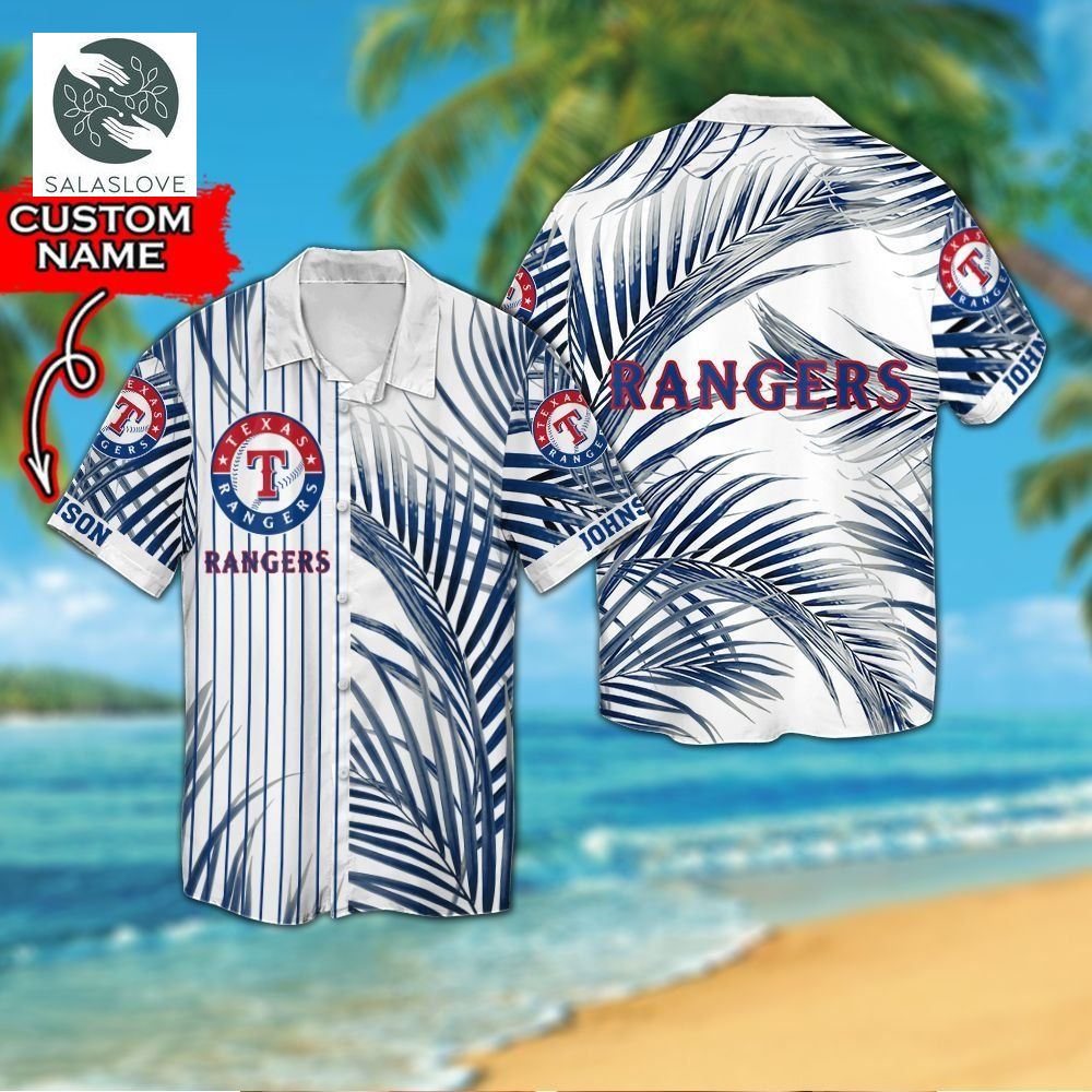 MLB Texas Rangers Custom Name Hawaiian Shirt