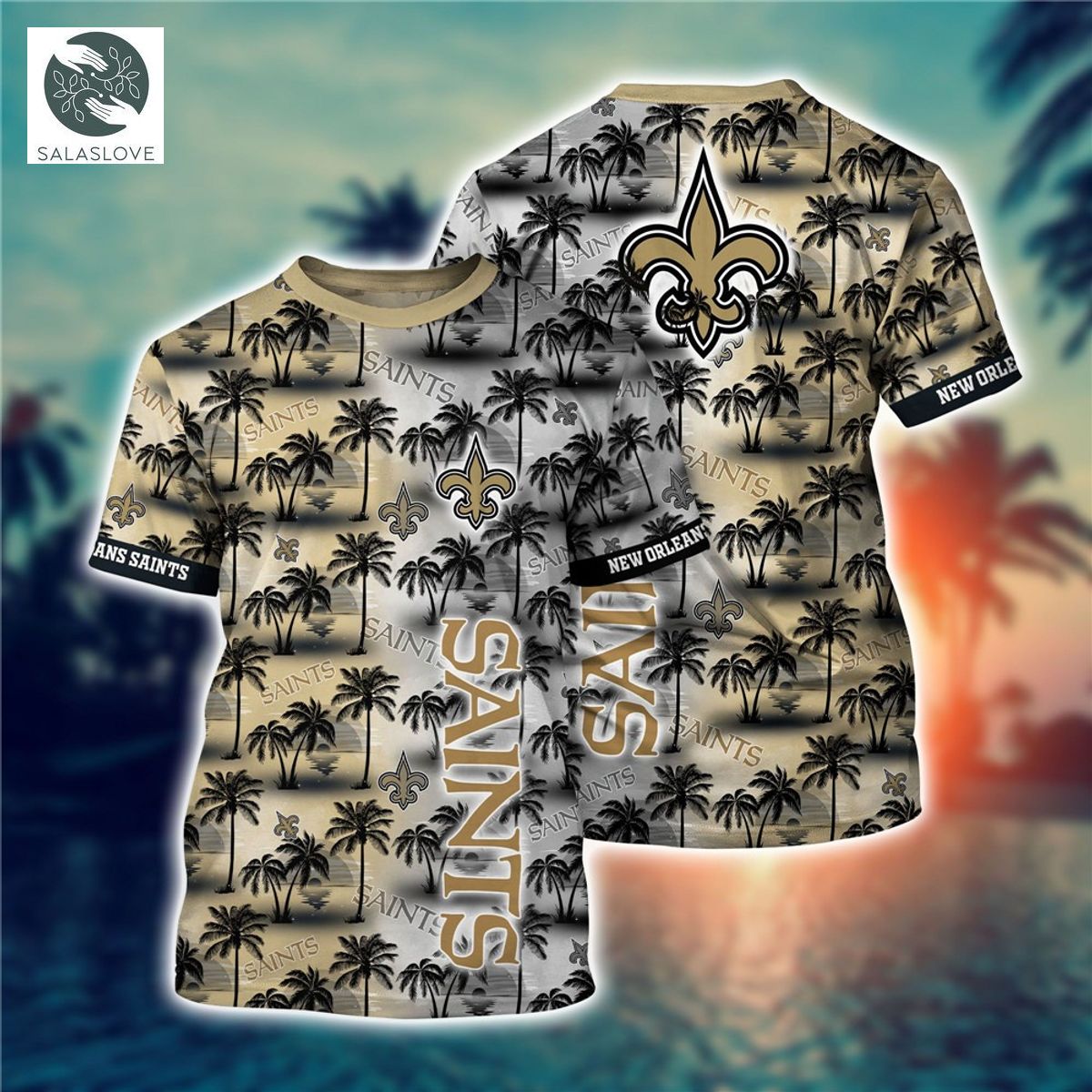 New Orleans Saints T-shirt flower gift for summer