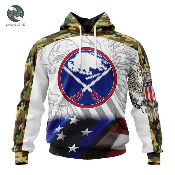 NHL Buffalo Sabres America Flag And Eagle Hoodie