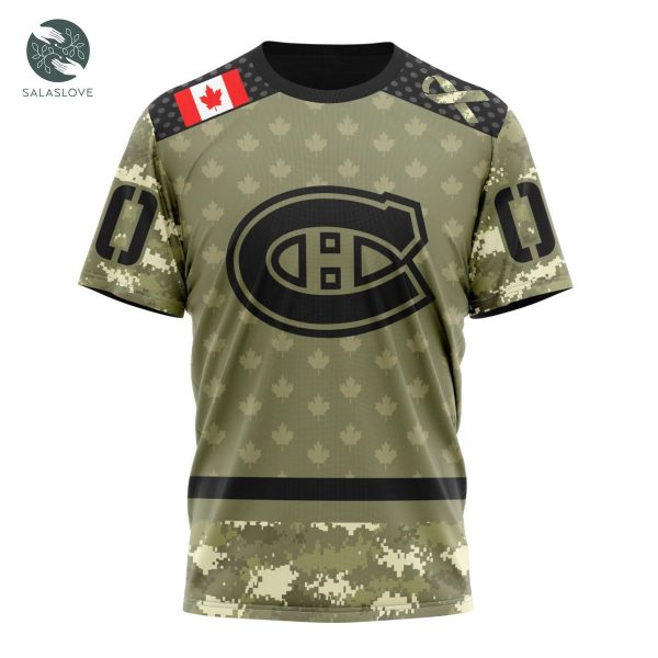 NHL Montreal Canadiens Special Camo Military Appreciation Shirt