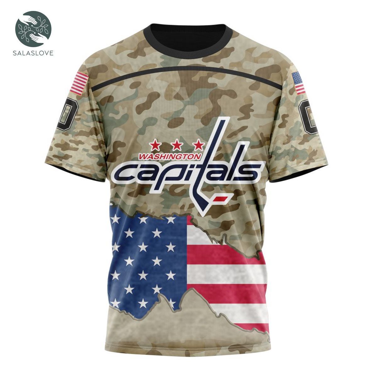 NHL Washington Capitals For United State With Camo Shirt