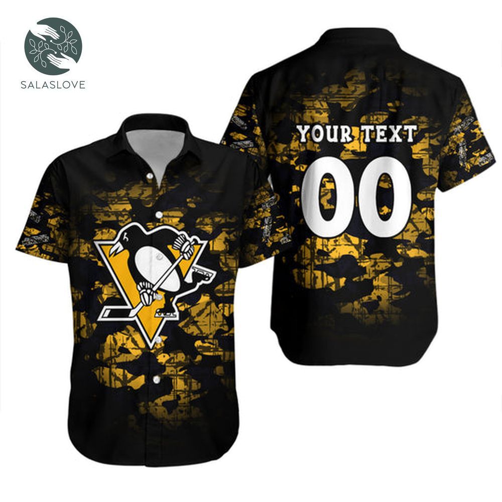 Pittsburgh Penguins Nhl Hawaii Shirt Camouflage Vintage
