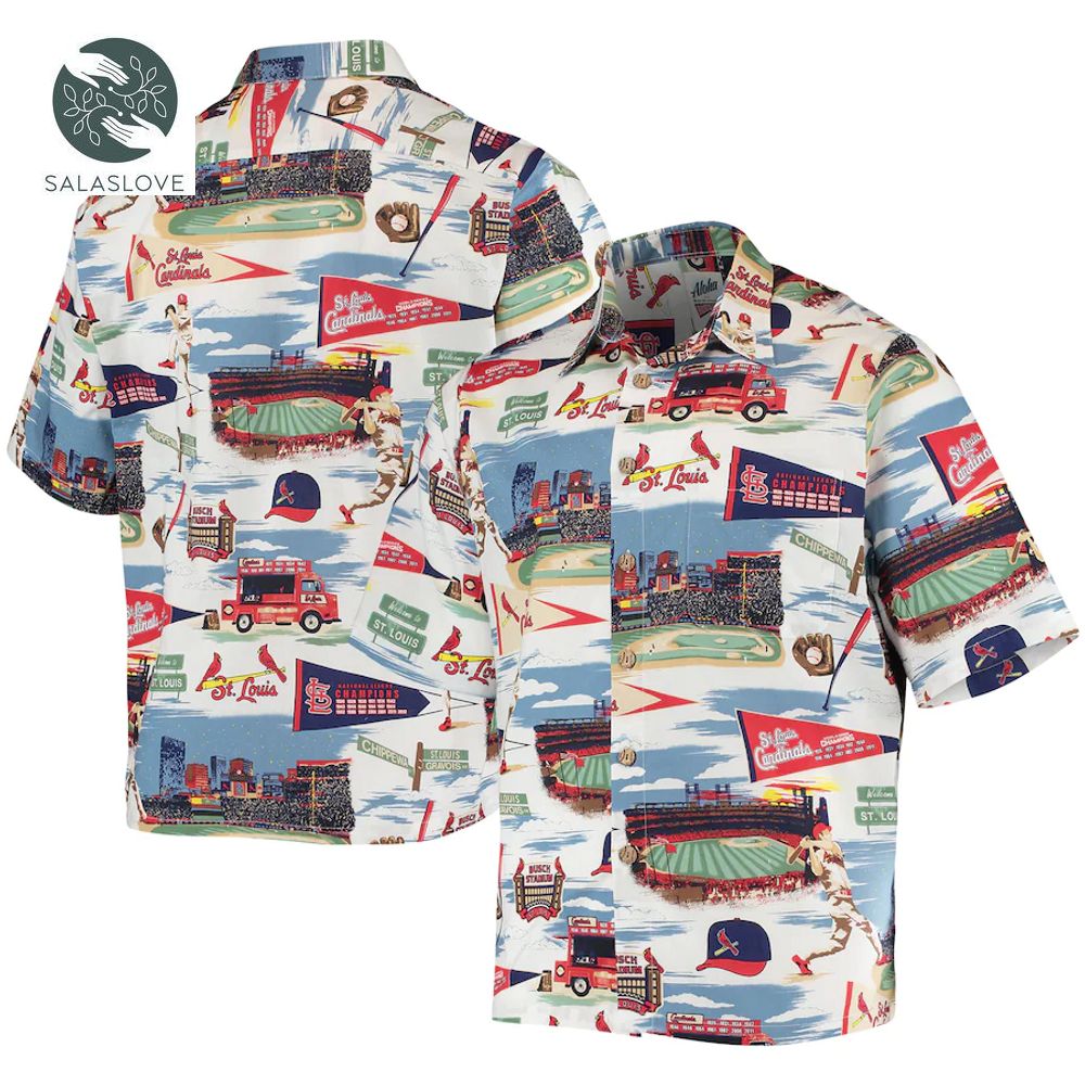 St. Louis Cardinals Reyn Spooner Scenic Hawaiian Shirt

