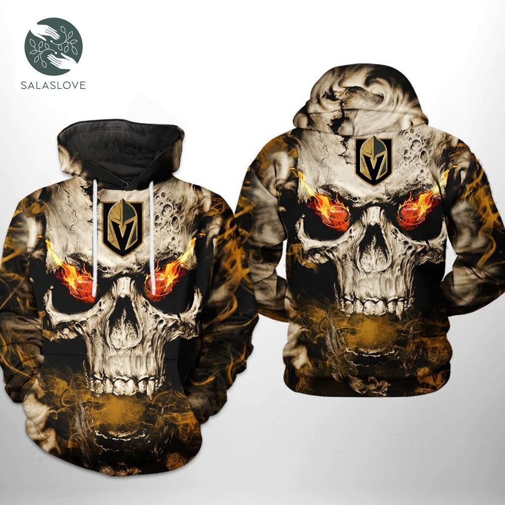 Vegas Golden Knights NHL Skull 3D Printed Hoodie