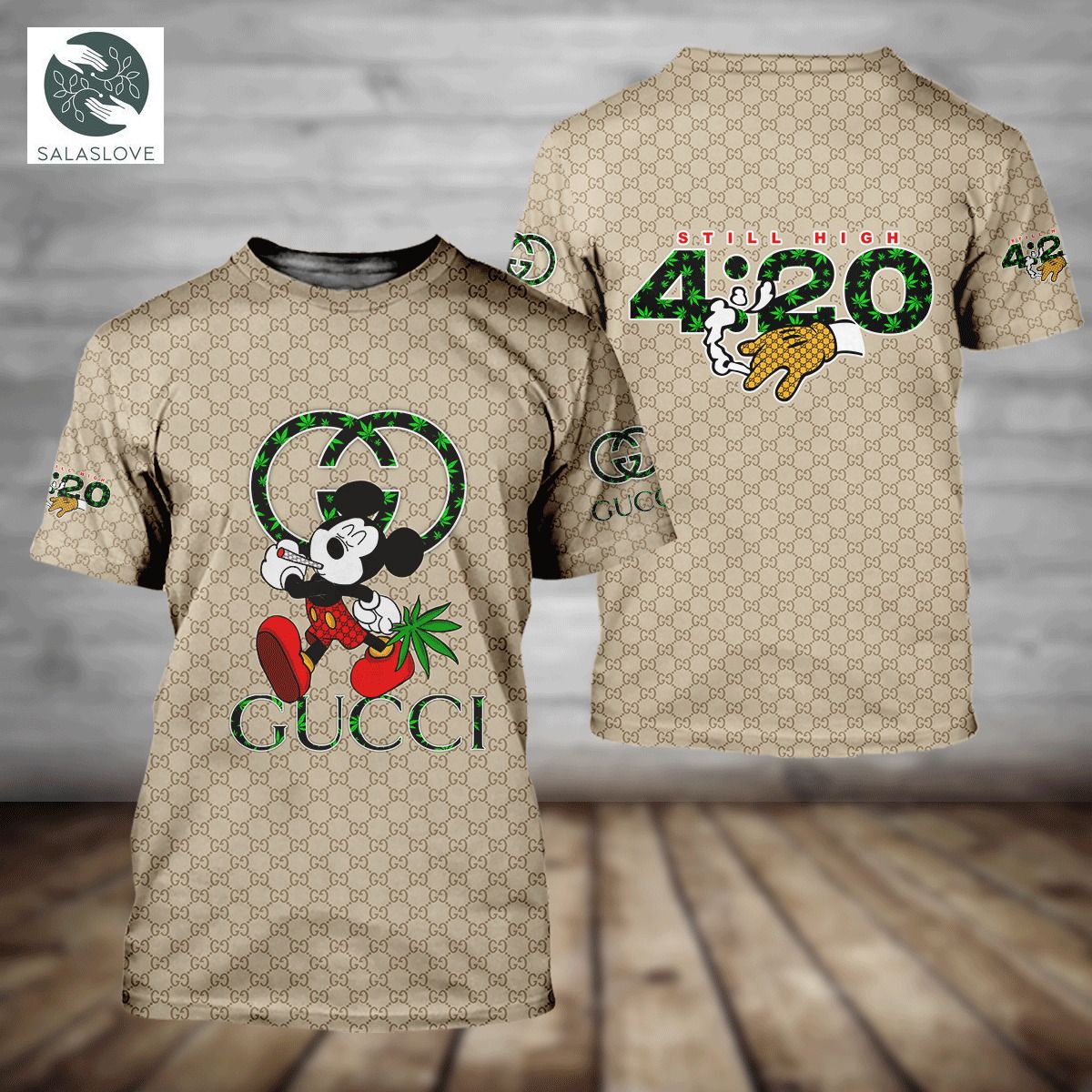 Gucci Mickey Mouse Still High Funny 3D T-shirt
